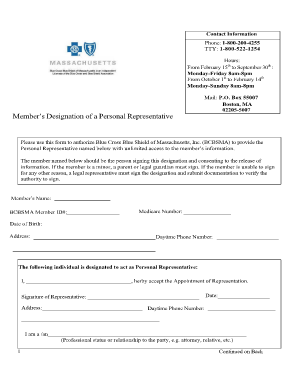 Member Designated Representative Form English - Coventry ...