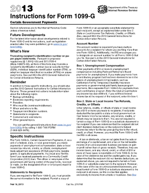 Instructions for Form 1099-G