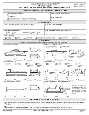 2013 Form DHS CG-1261 Fill Online, Printable, Fillable ...