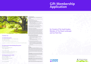 Gift Membership Application Form