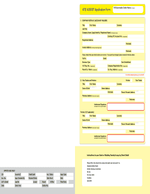 ATS Euromaster Centre Application Form