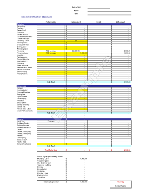 sworn construction statement excel