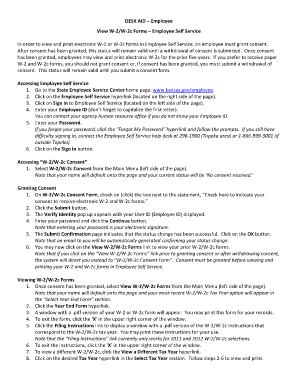 W-2/W-2c Consent Form