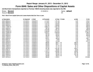 Form 8949 Sales and Other Dispositions of Capital Assets