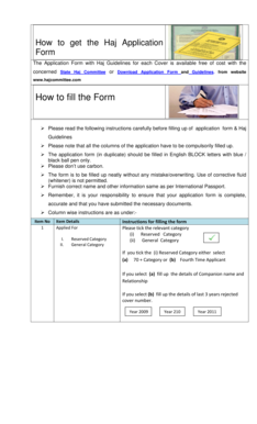 Haj Application Form