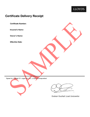 Individual Disability Insurance Certificate