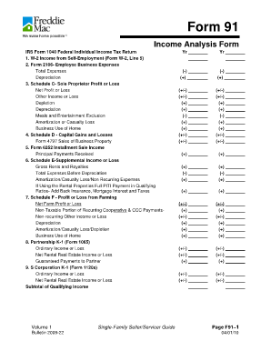 freddie mac 2106 expenses