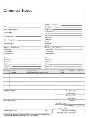 Commercial Invoice
