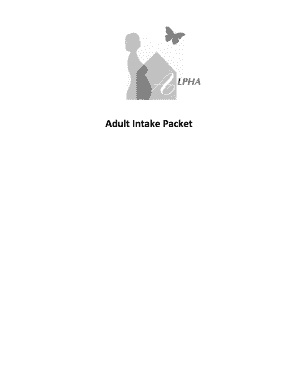 Adult Intake Packet