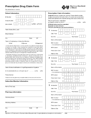Prescription Drug Claim Form