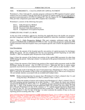 CMS-2552-96 Worksheet L