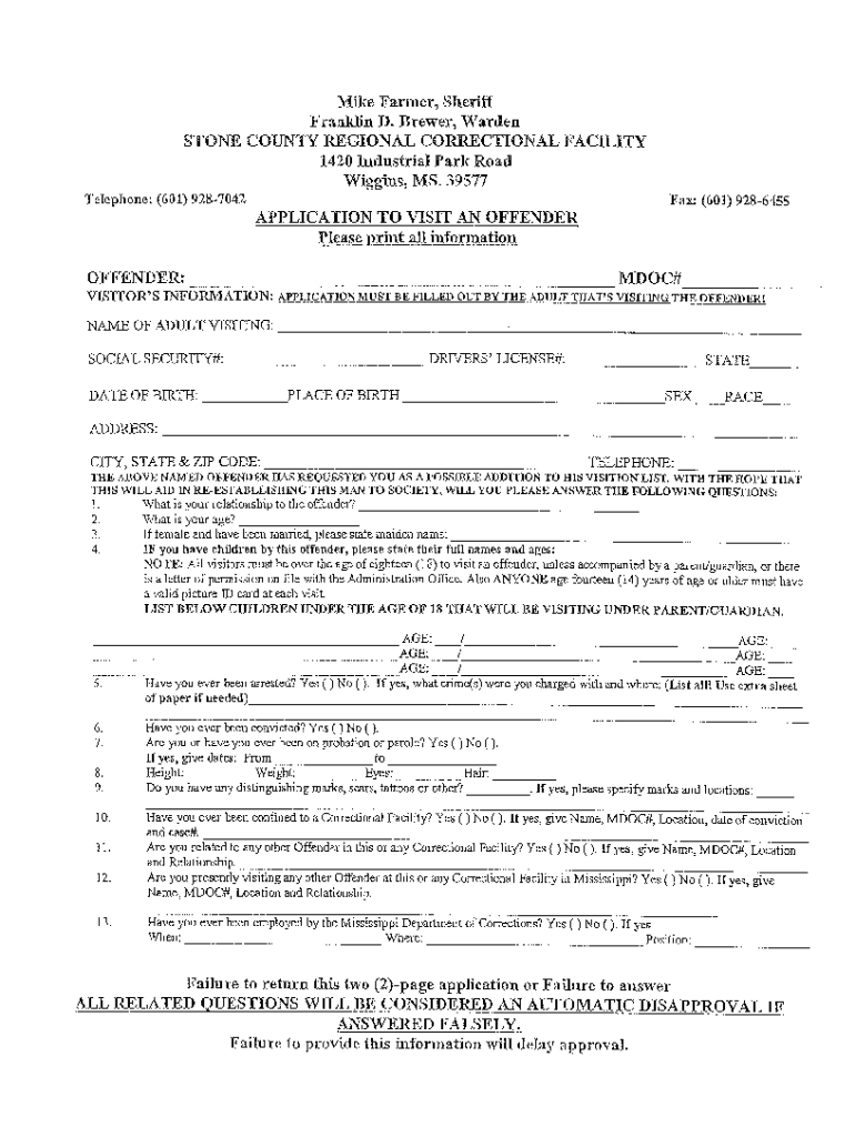 stone county regional correctional facility Preview on Page 1