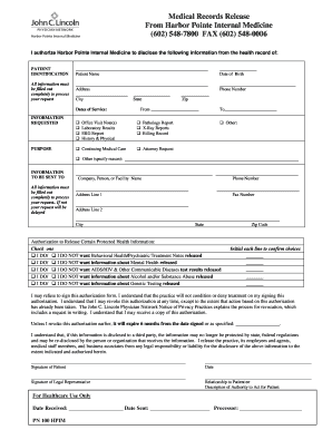 Medical Records Release Form