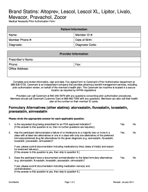 Medical Necessity Prior Authorization Form