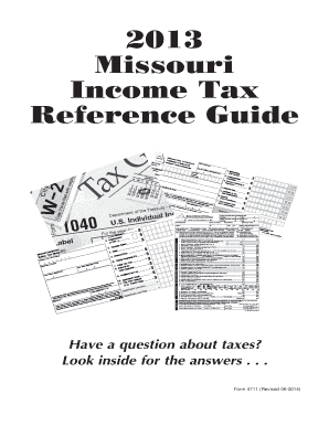 Missouri Income Tax Return Form 1040