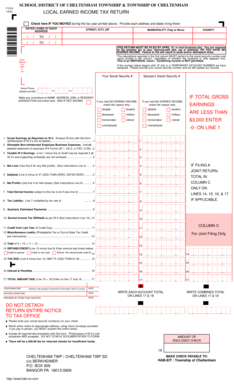 Pennsylvania Local Earned Income Tax Return
