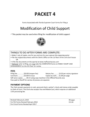 Florida Child Support Modification Forms