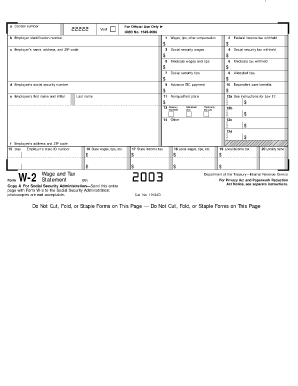 W-2 Wage and Tax Statement