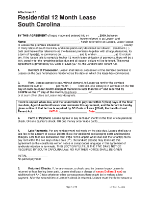 Sample SC Lease Agreement - Coastal Carolina University - coastal