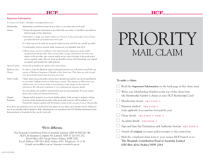 HCF Health Insurance Claim Form