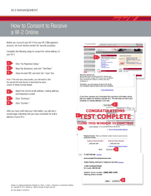 W-2 Online Consent Form