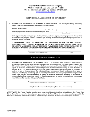 Irrevocable Assignment of Life Insurance Ownership