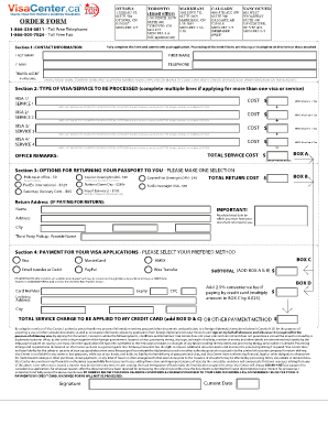 Canada Visa Application Form