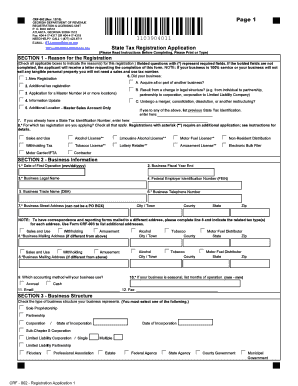 Georgia State Tax Registration Application