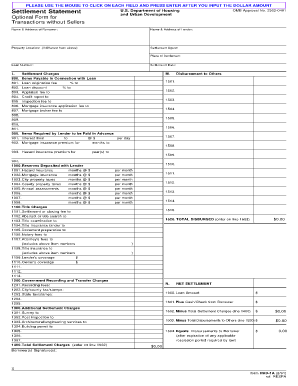 HUD-1A Settlement Statement