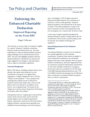 Enhanced Charitable Deduction Form 8283