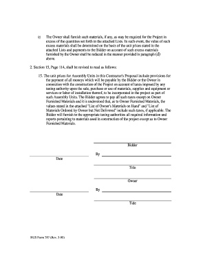 fillable online rurdev usda supplement a to construction contract form 515