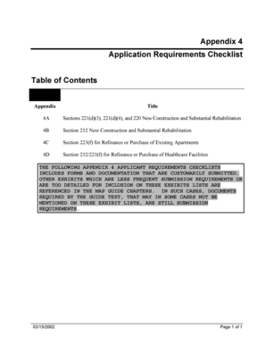 Appendix 4 Application Requirements - HUD Archives - archives hud