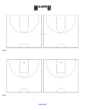 Printable diagram - basketball play sheets