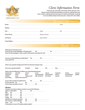 Client Information Form