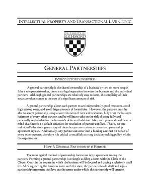 Boyfriend and girlfriend contract - U. This is a sample business contract for establishing the terms of general partnership relationship and business structure formation - law richmond