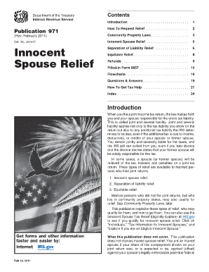 IRS Innocent Spouse Relief Form 8857