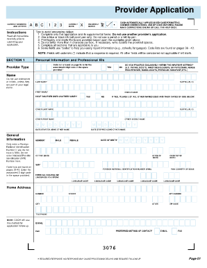 CAQH Provider Application Form