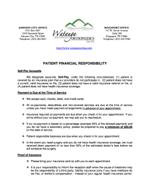 Patient Financial Responsibility Policy