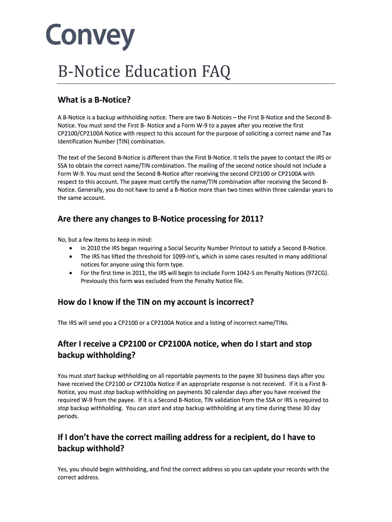 irs b notice template Preview on Page 1
