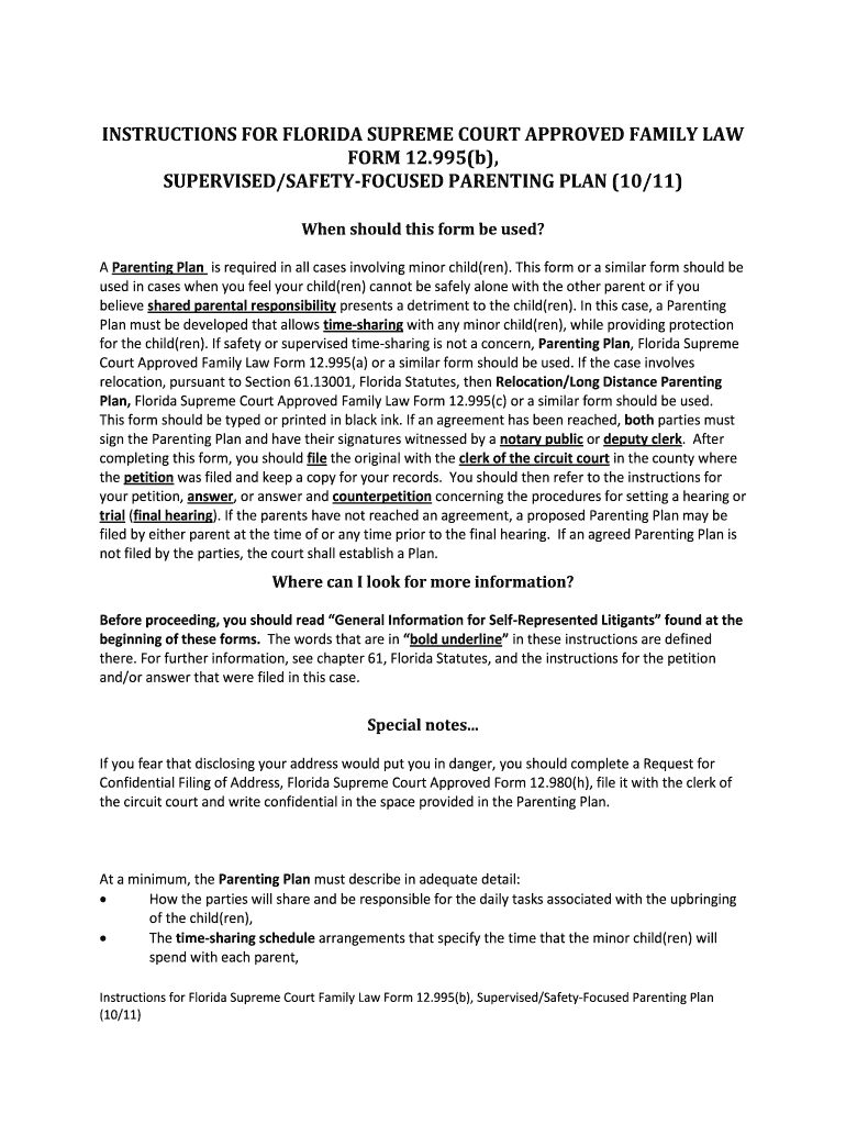 2011 FL 12.995(b) Preview on Page 1