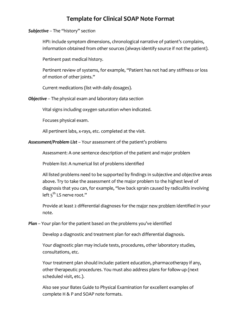 Soap Narrative Fill Online Printable Fillable Blank PdfFiller