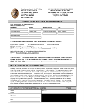 Medical Records Release Form