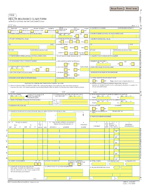 Health Insurance Claim Form