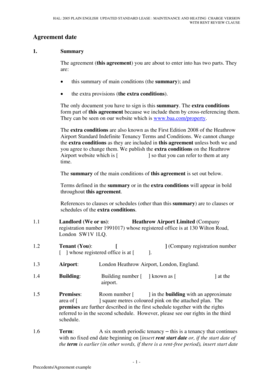 Pdf terms and conditions - View a sample agreement terms and conditions ... - Heathrow Airport