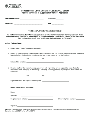 Medical Certificate Form