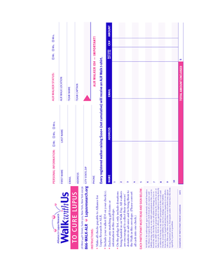 ALR Walk Donation Form