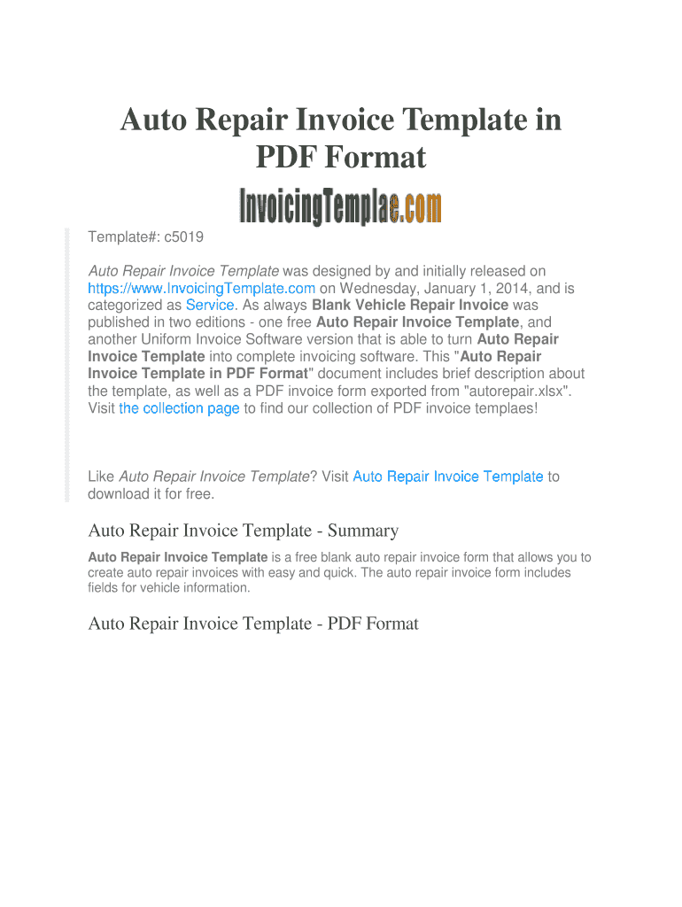 auto repair receipt