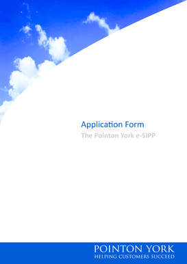 Pointon York e-SIPP Application Form