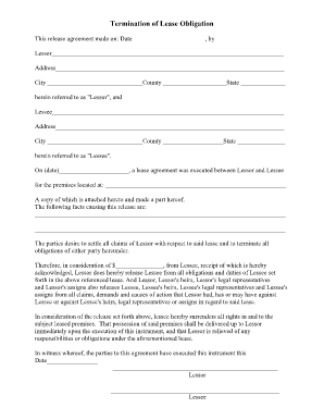 Lease Termination Agreement