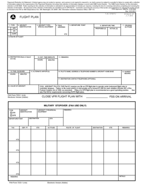 FAA Form 7233-1